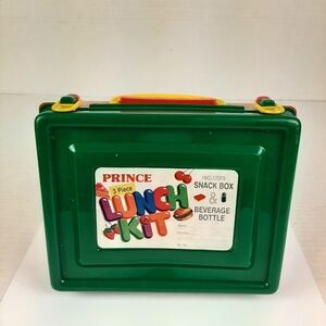 🔥Prince Green Red And Yellow 3 Piece Lunch Kit made in India